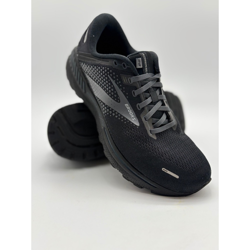 Brooks Adrenaline GTS 22 Mens Running Shoes Black Grey Extra Wide 4E 1103664E020